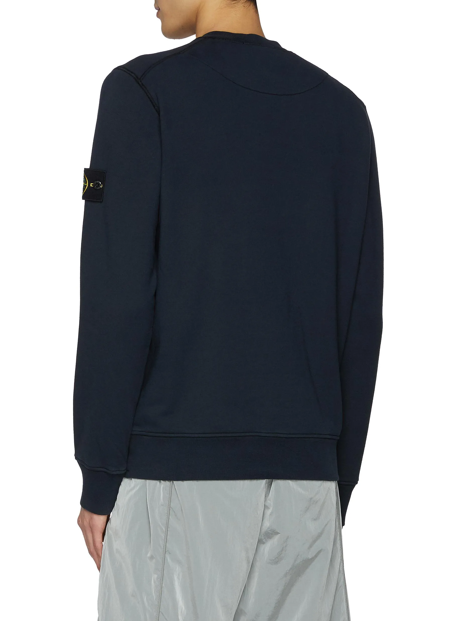 -----------STONE ISLAND ---- ------------ ----Garment Dyed Cotton Fleece Sweatshirt --