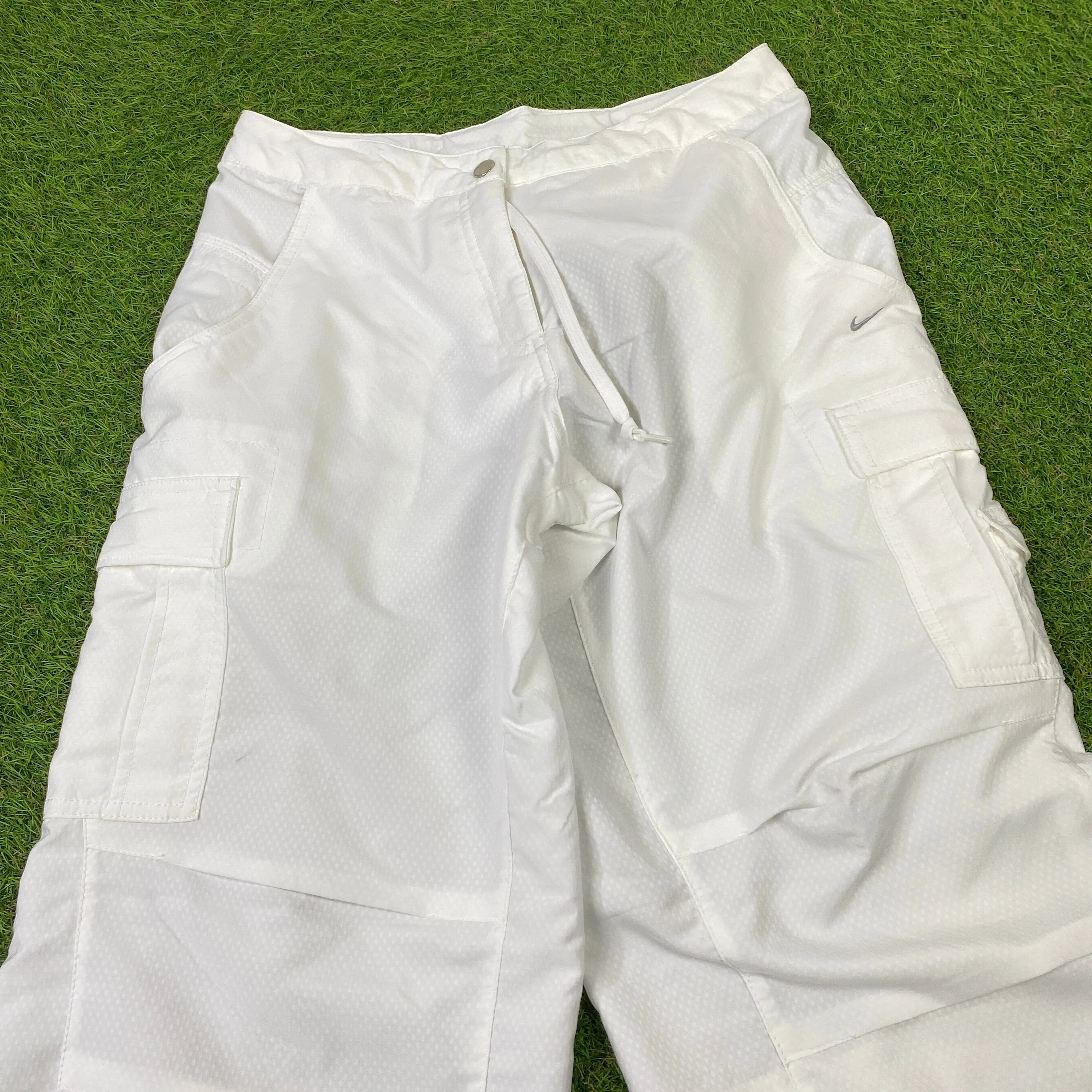 00s Nike Parachute Cargo Joggers White XXS