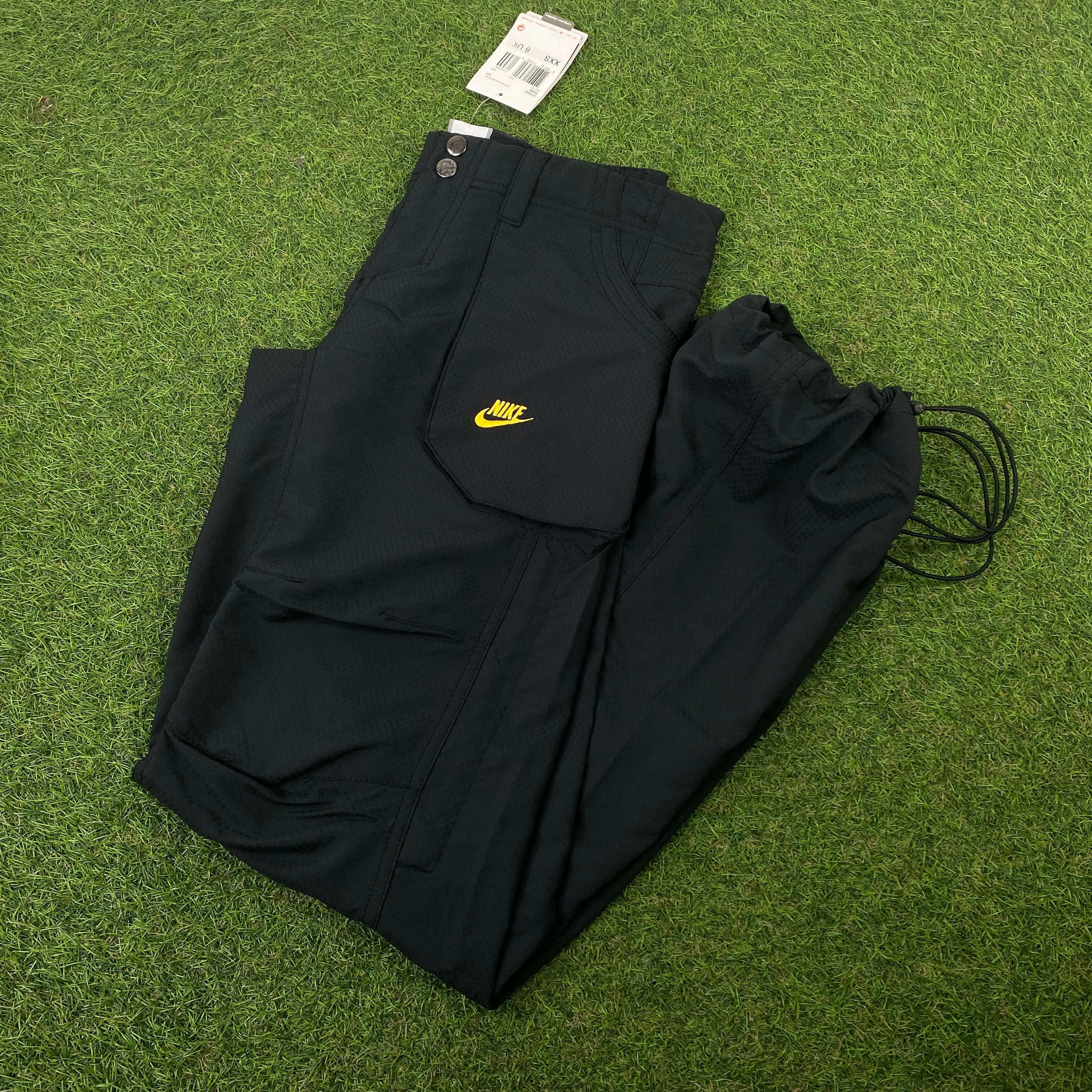 00s Nike Parachute Joggers Black XS