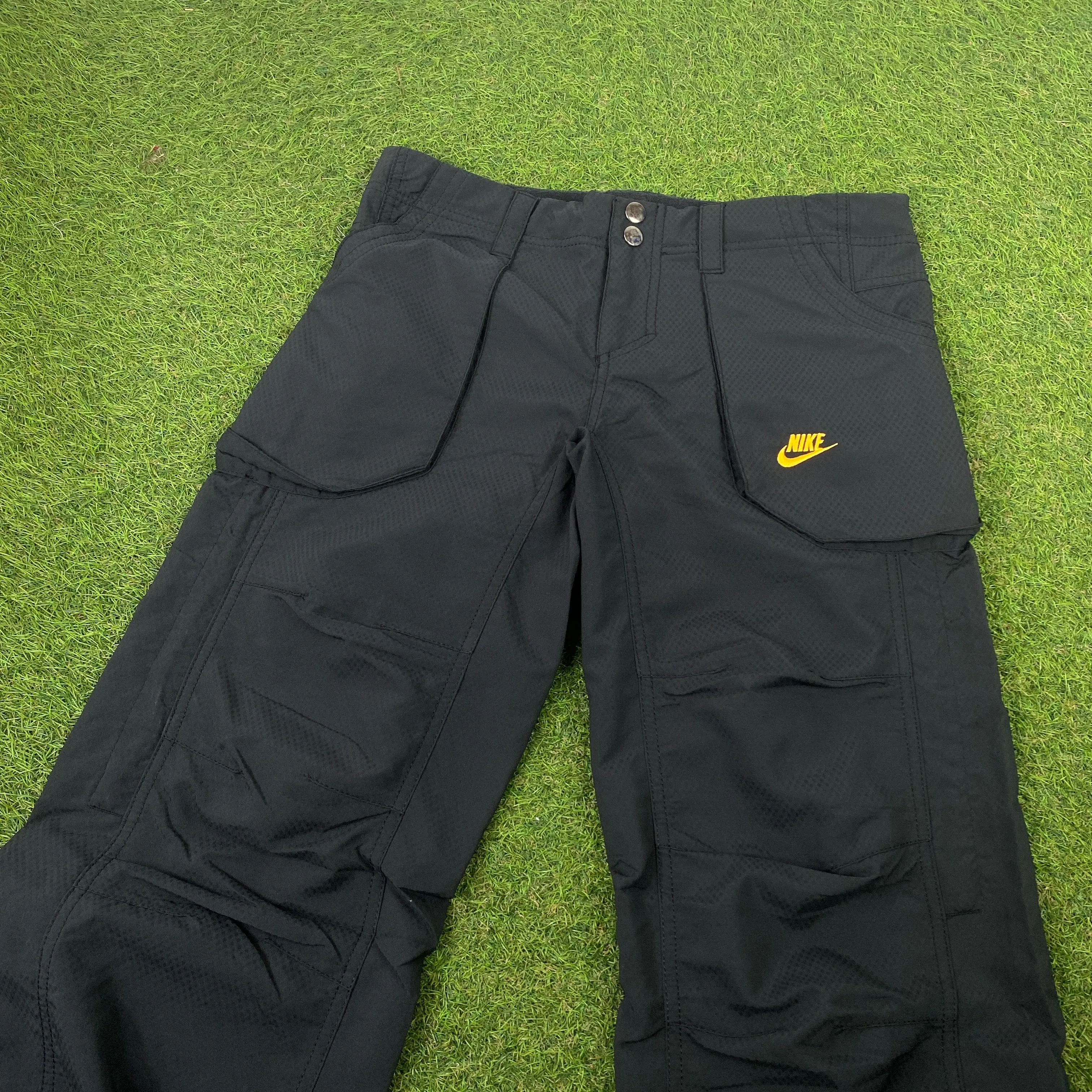 00s Nike Parachute Joggers Black XS