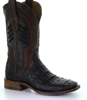 A3878- Corral Men's Boot - Chocolate Bull Gator