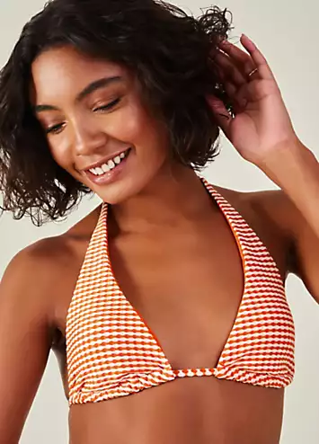 Accessorize Seersucker Triangle Bikini Top | Grattan