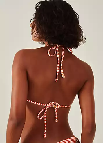 Accessorize Seersucker Triangle Bikini Top | Grattan