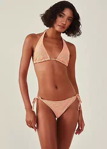 Accessorize Seersucker Triangle Bikini Top | Grattan