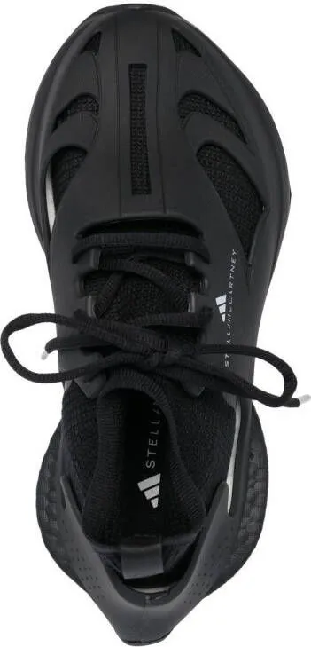 Adidas by Stella McCartney Tonal Caged Knit Runner Sneakers Black