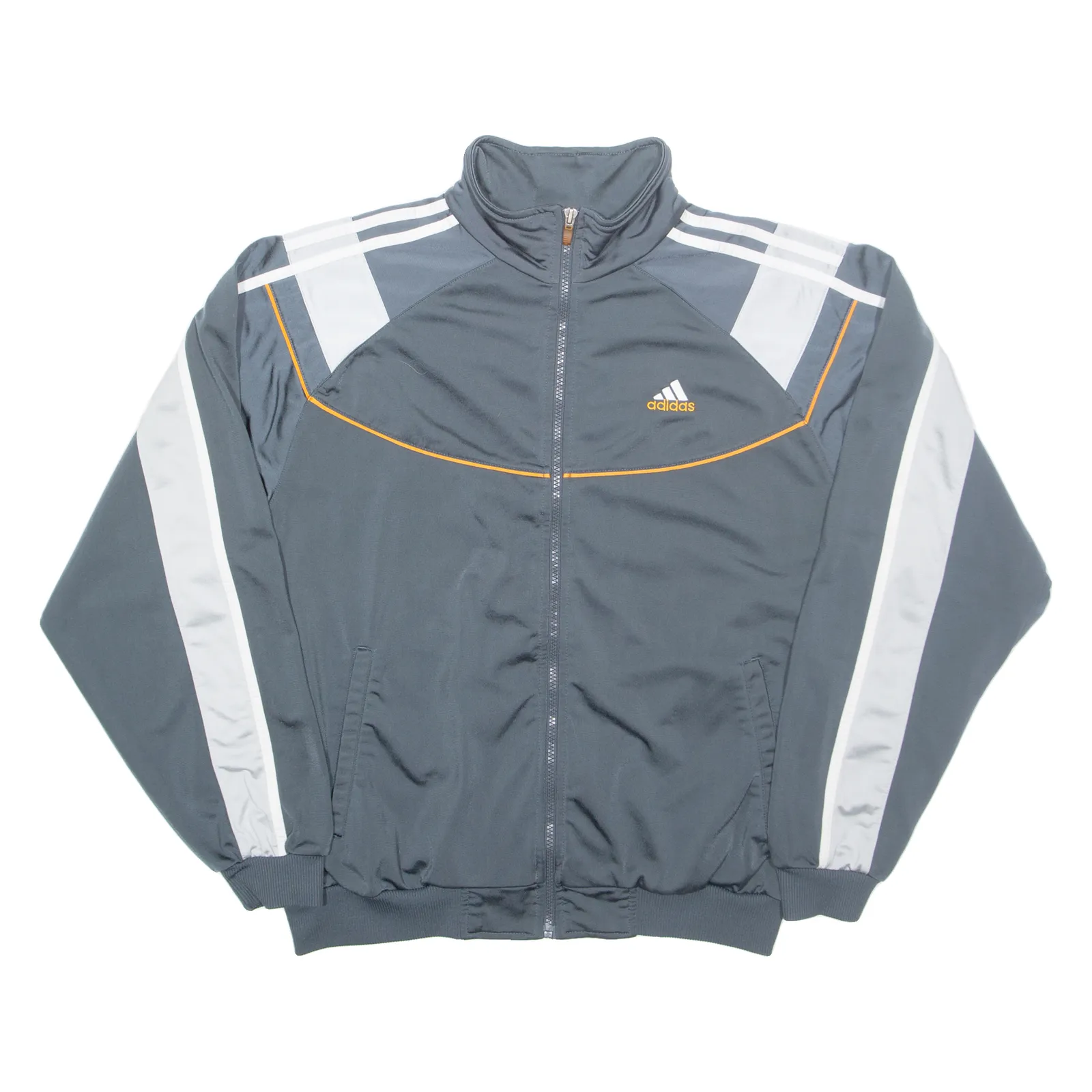 ADIDAS Mens Track Jacket Grey M