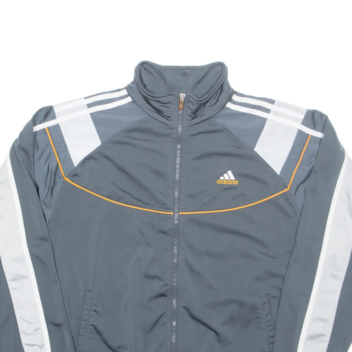 ADIDAS Mens Track Jacket Grey M