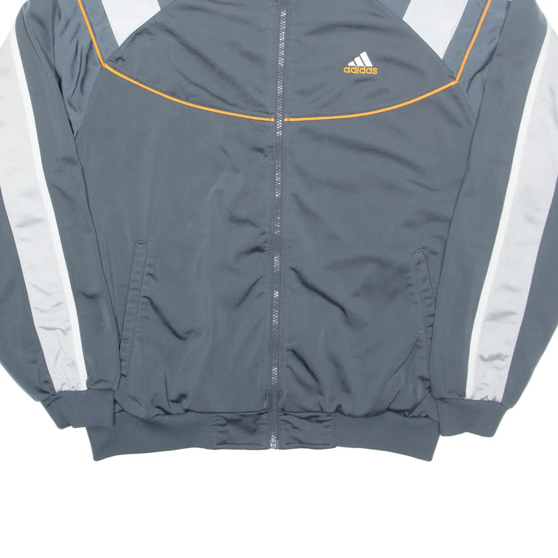 ADIDAS Mens Track Jacket Grey M