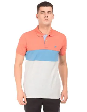 Aeropostale Colour Blocked Pique Polo Shirt