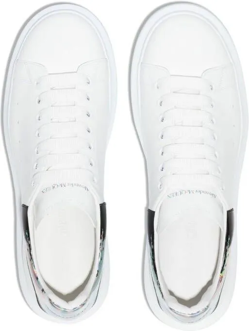 Alexander McQueen Oversized lace-up low-top sneakers White