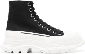 Alexander McQueen Tread Slick lace-up sneakers Black