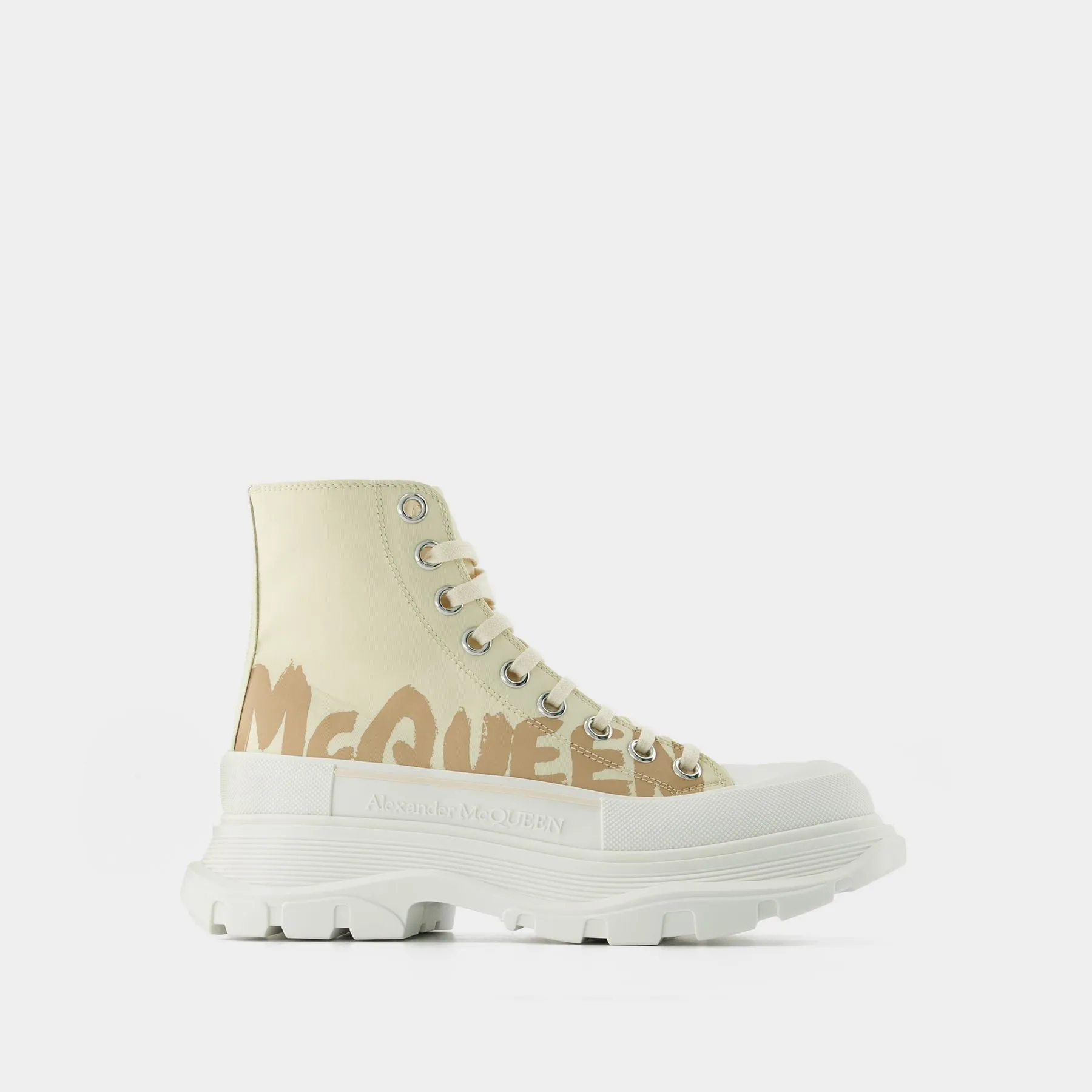 Alexander McQueen  Tread Slick Sneakers - Alexander Mcqueen - Black/White - Leather