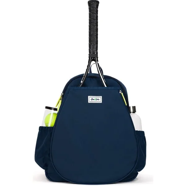 Ame & Lulu Game On Tennis Backpack, Navy & Lime