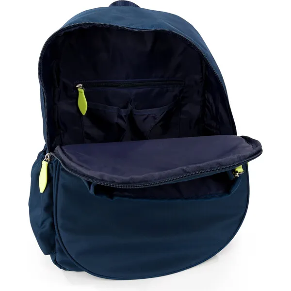 Ame & Lulu Game On Tennis Backpack, Navy & Lime