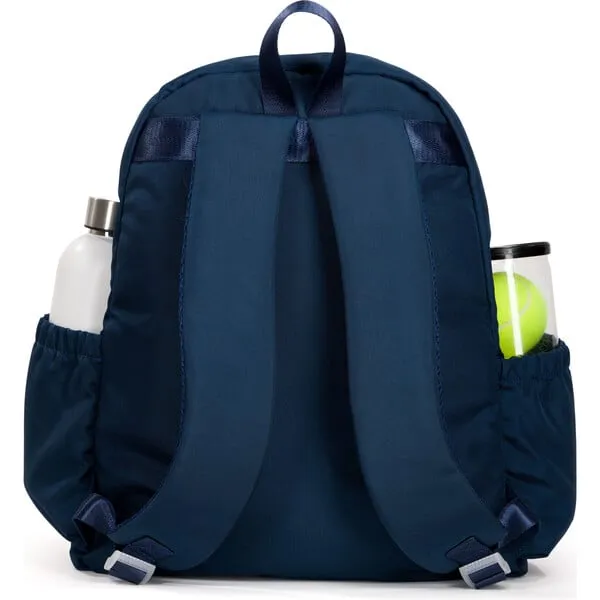 Ame & Lulu Game On Tennis Backpack, Navy & Lime