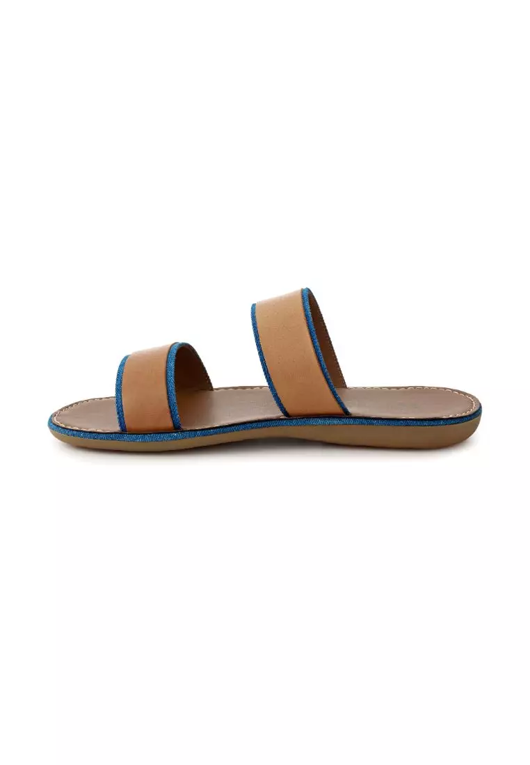 ANOD LEATHER SLIPPER LIGHT BROWN