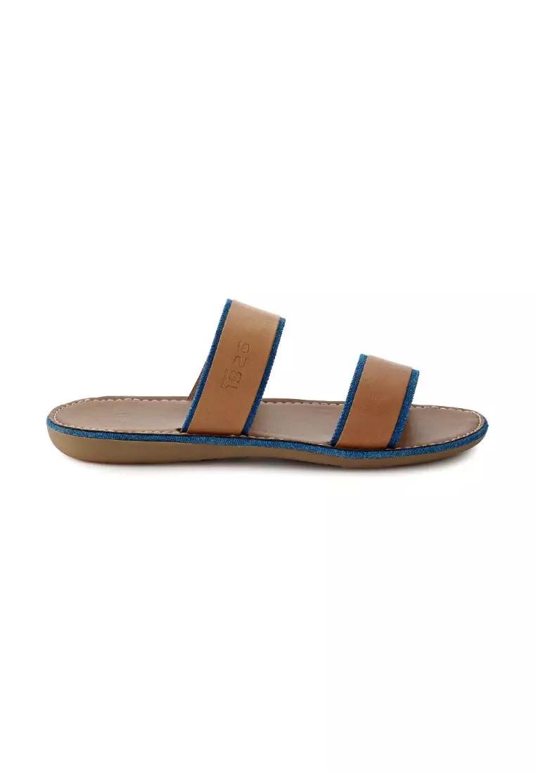 ANOD LEATHER SLIPPER LIGHT BROWN