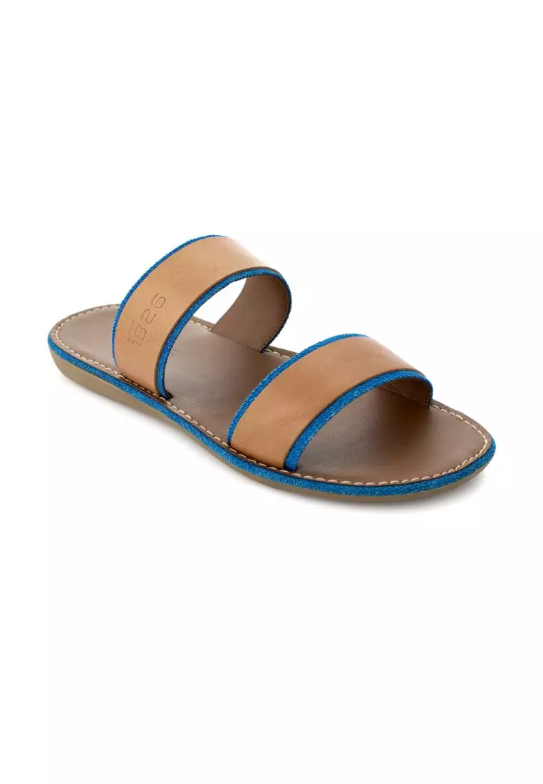 ANOD LEATHER SLIPPER LIGHT BROWN