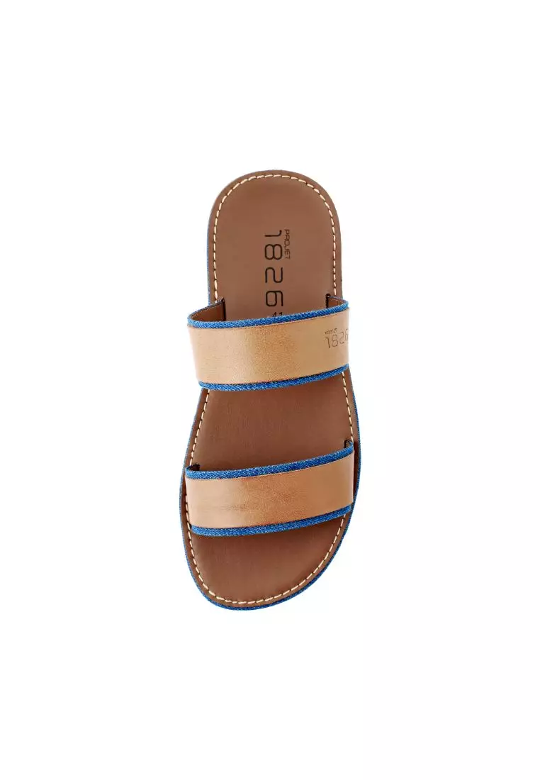 ANOD LEATHER SLIPPER LIGHT BROWN