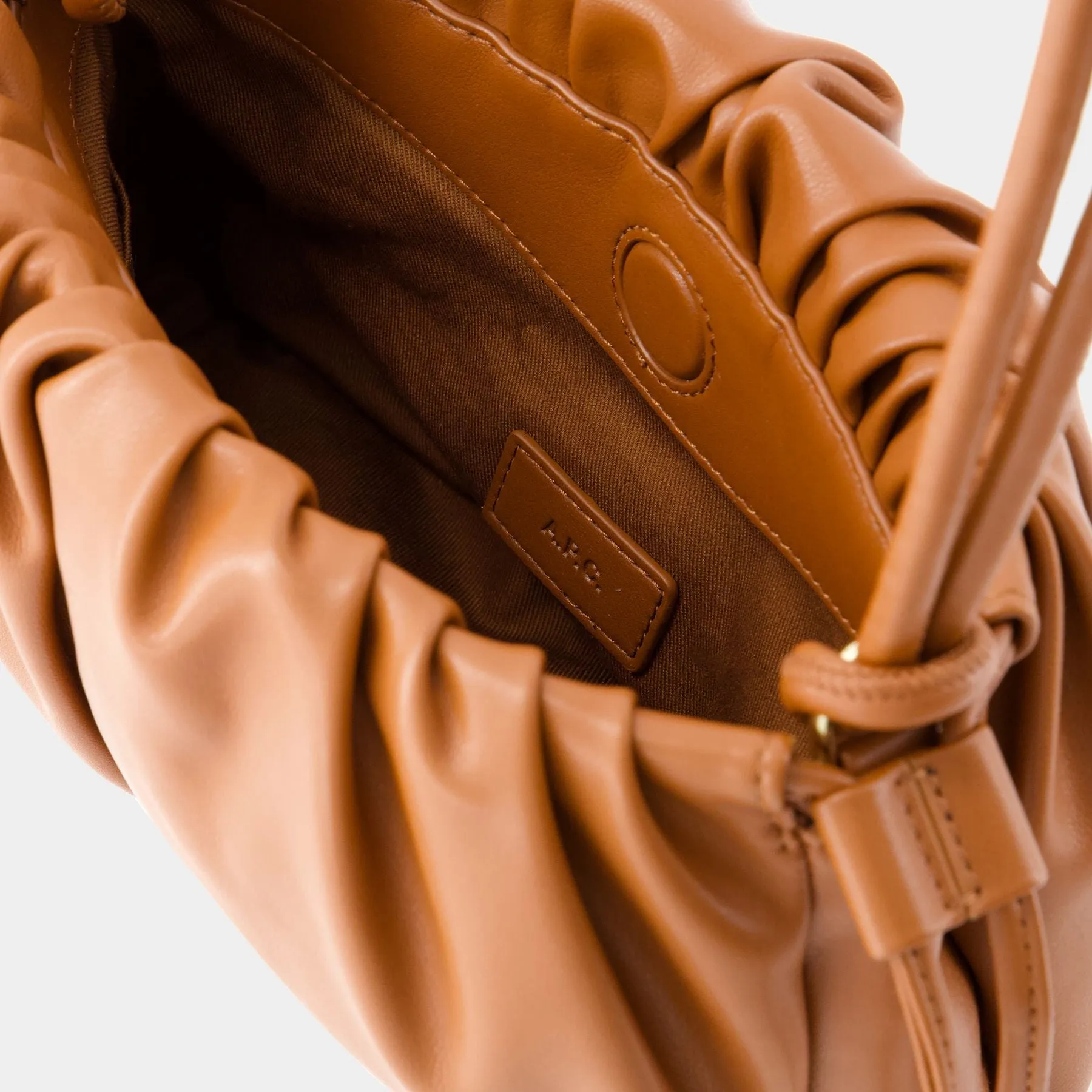 A.P.C.  Ninon Mini Shoulder Bag - A.P.C. - Synthetic - Hazelnut