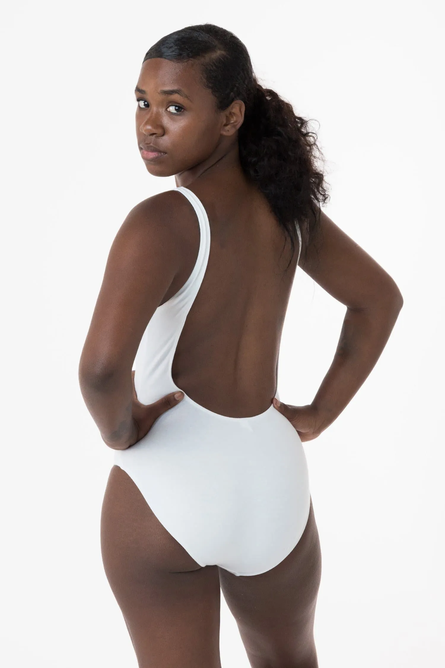 B111CF - Tank Scoop Back Bodysuit