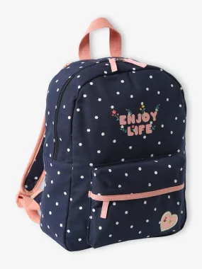 Backpack for Girls, Flower Power - night blue