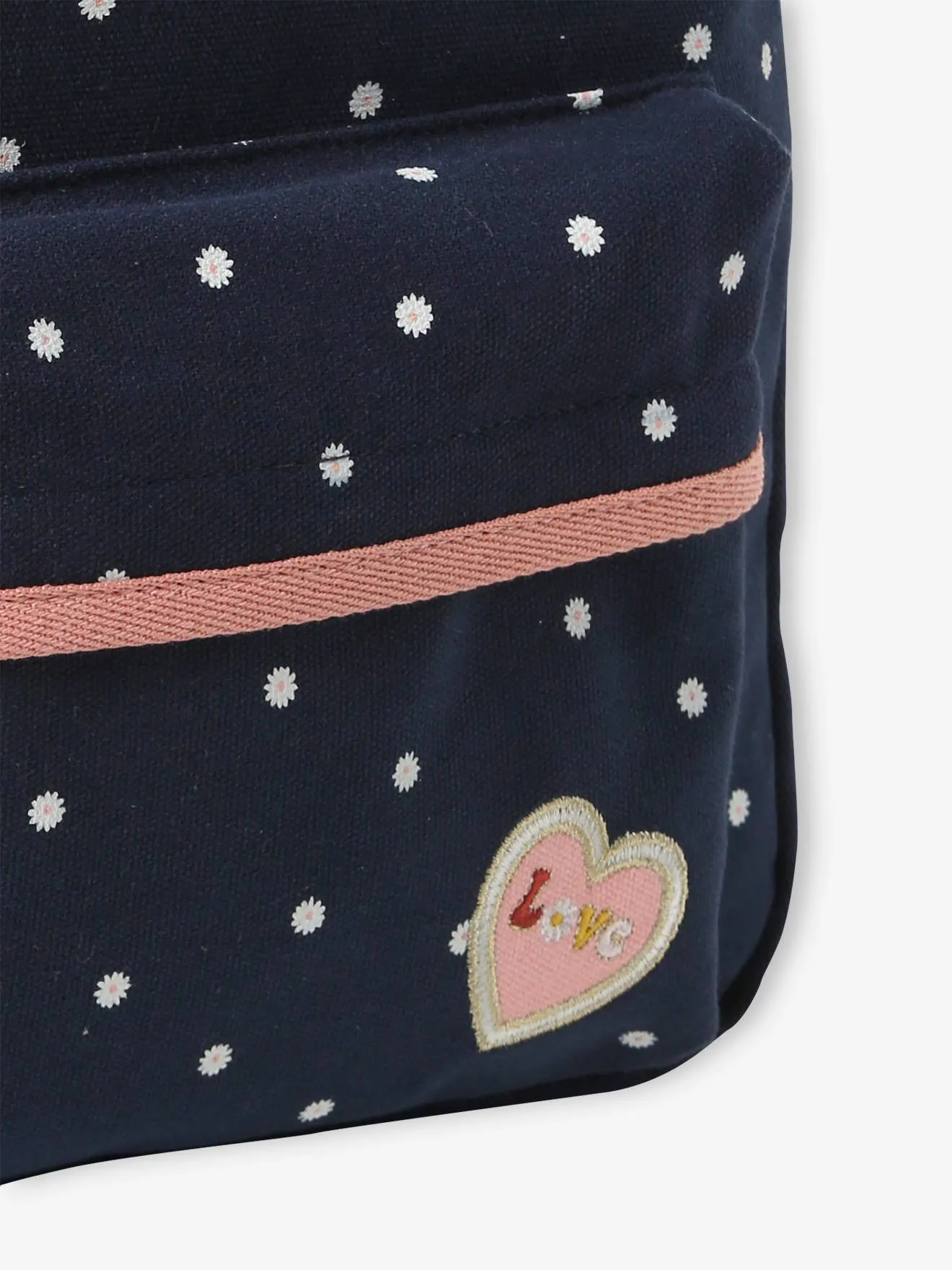 Backpack for Girls, Flower Power - night blue