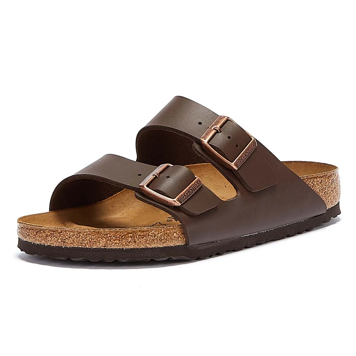 Birkenstock Arizona Birko-Flor Womens Brown Narrow Sandals