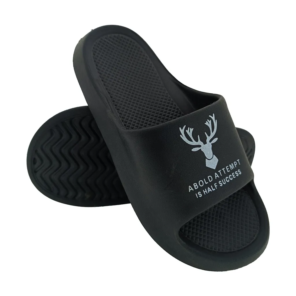 BLACK MEN'S FLIP FLOP SLIPPER