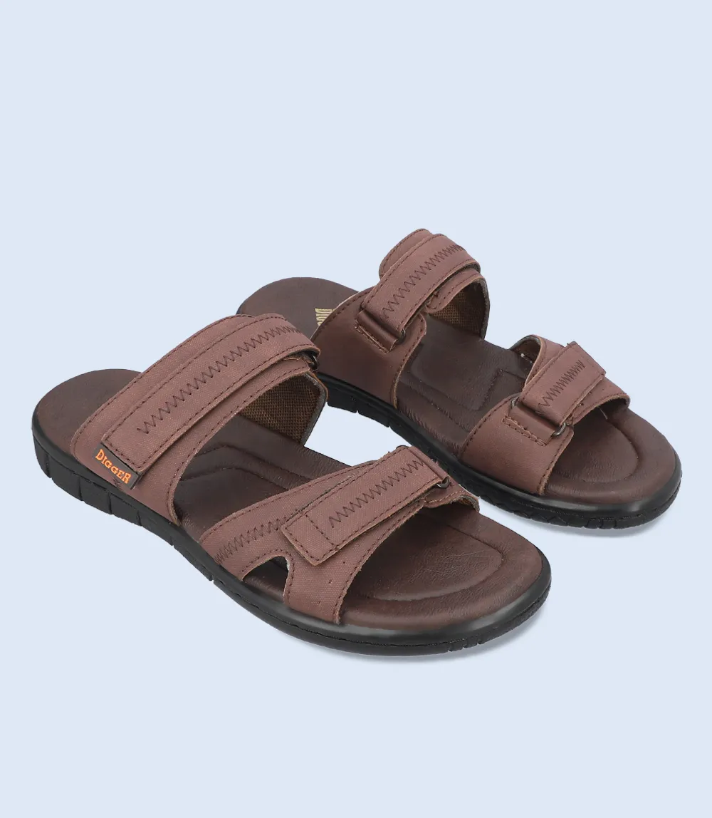 BM5734-BROWN-Men Casual Slipper