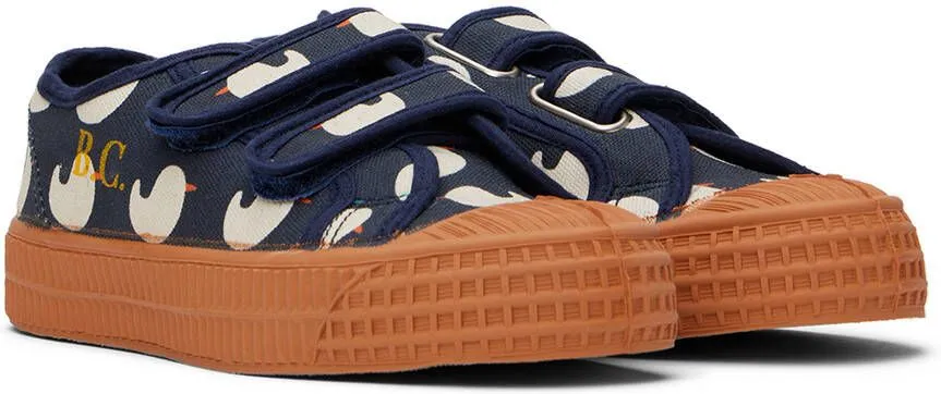 Bobo Choses Kids Navy Rubber Duck All Over Sneakers