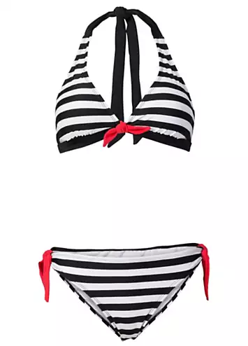 bonprix Stripy Halter Tie Bikini | Kaleidoscope