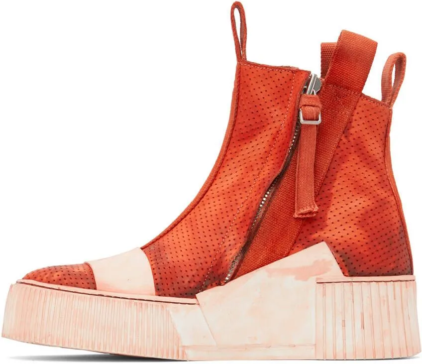 Boris Bidjan Saberi SSENSE Exclusive Red Bamba 3.1 Sneakers