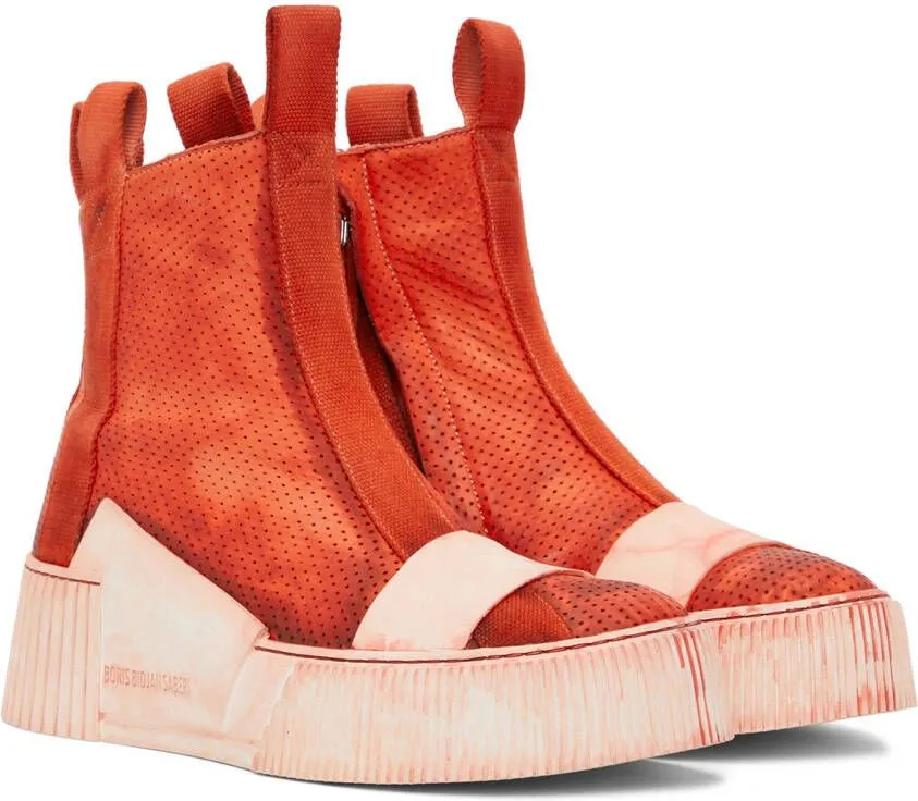 Boris Bidjan Saberi SSENSE Exclusive Red Bamba 3.1 Sneakers