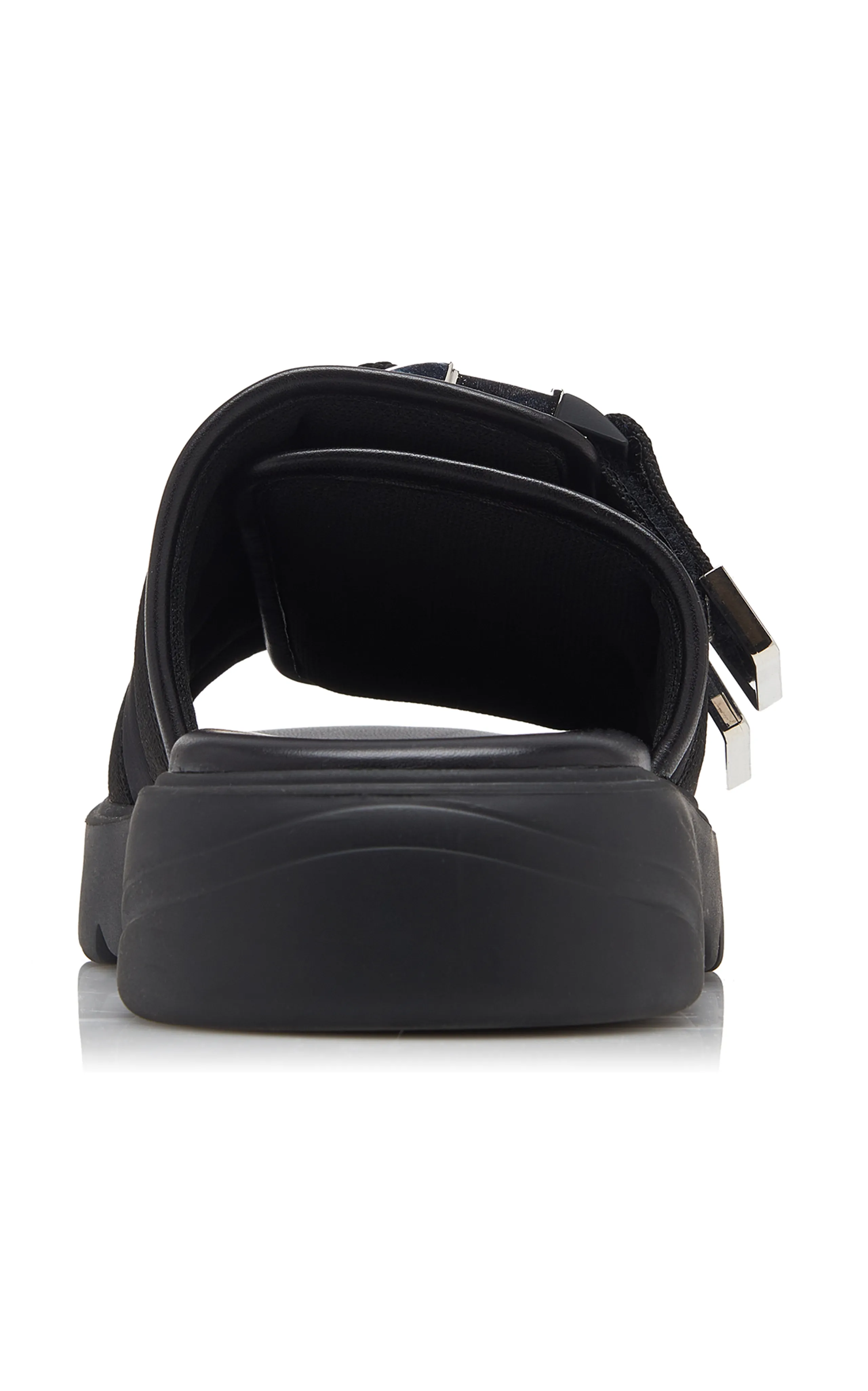 Bottega Veneta Flash Buckled Leather and Rubber Sandals