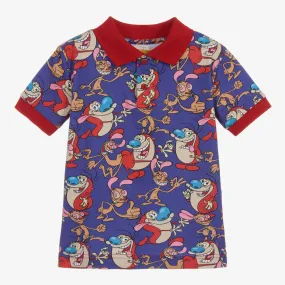  Boys Cotton REN & STIMPY Polo