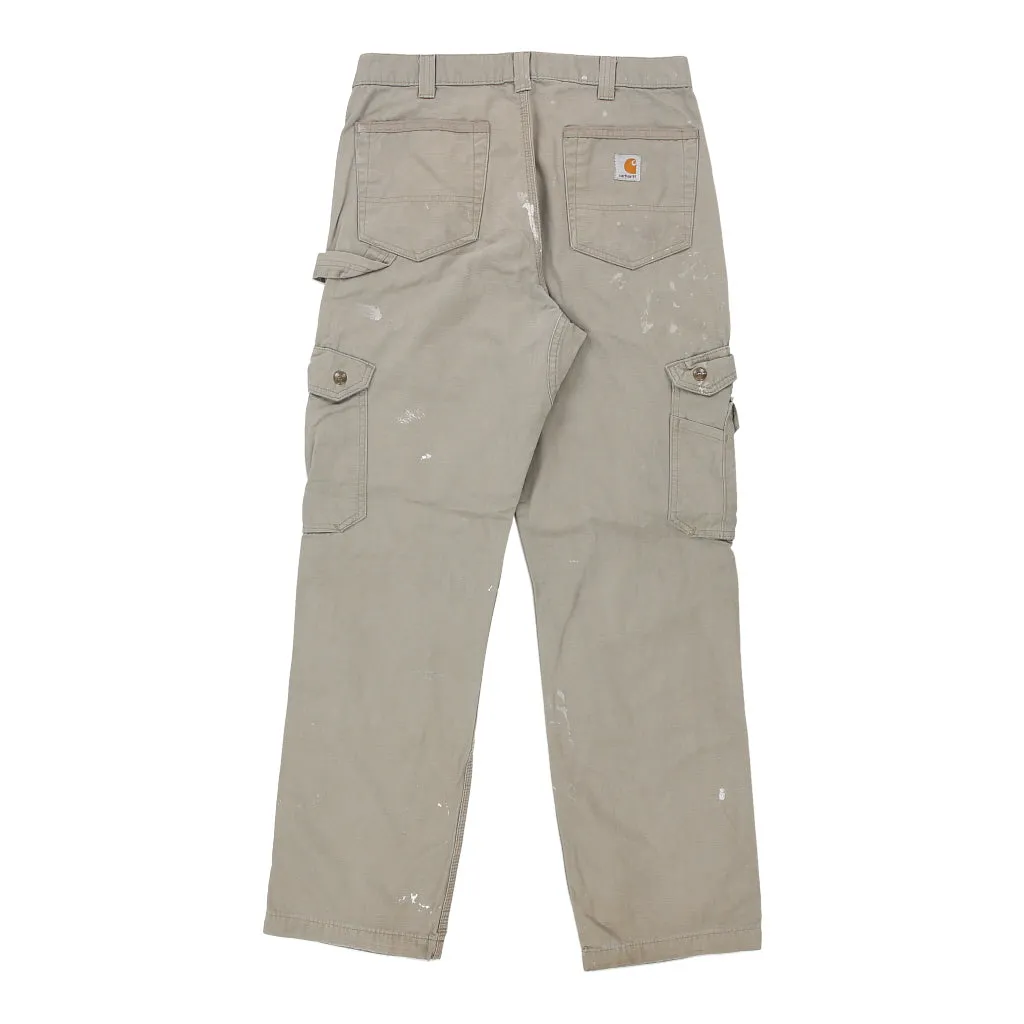 Carhartt Carpenter Trousers - 30W 30L Grey Cotton