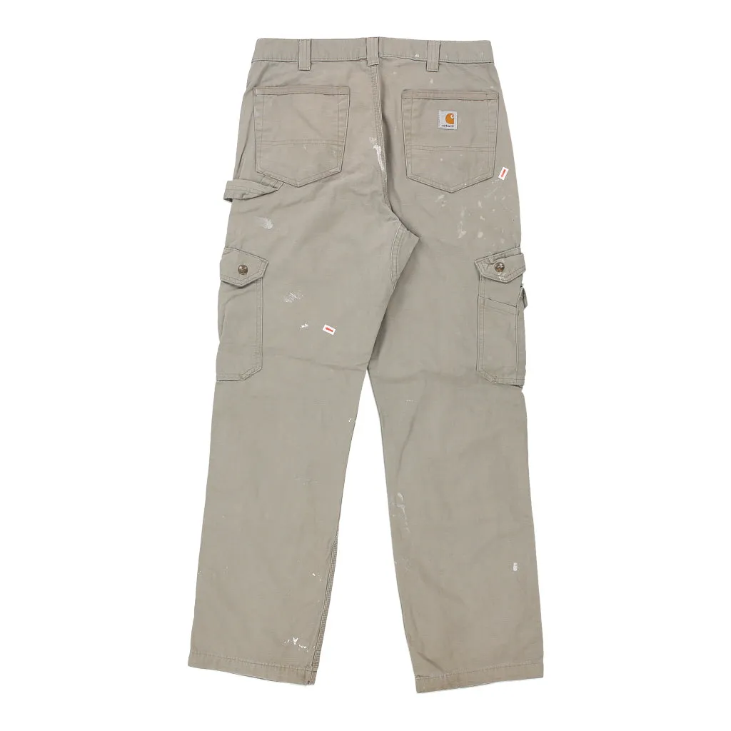 Carhartt Carpenter Trousers - 30W 30L Grey Cotton