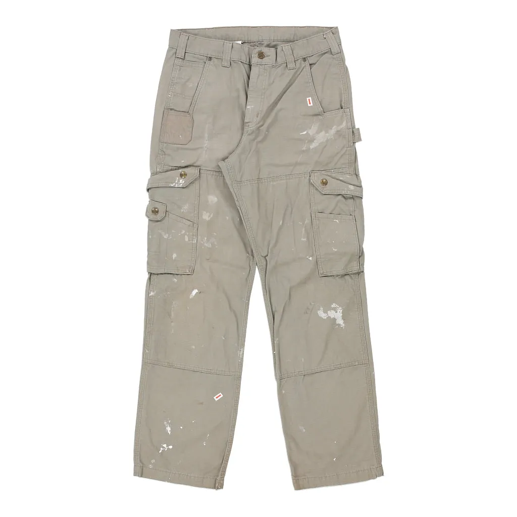 Carhartt Carpenter Trousers - 30W 30L Grey Cotton