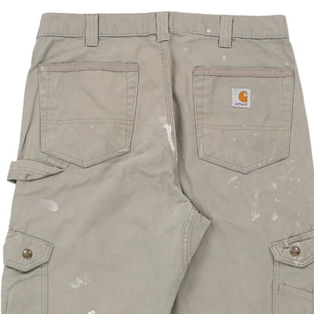 Carhartt Carpenter Trousers - 30W 30L Grey Cotton