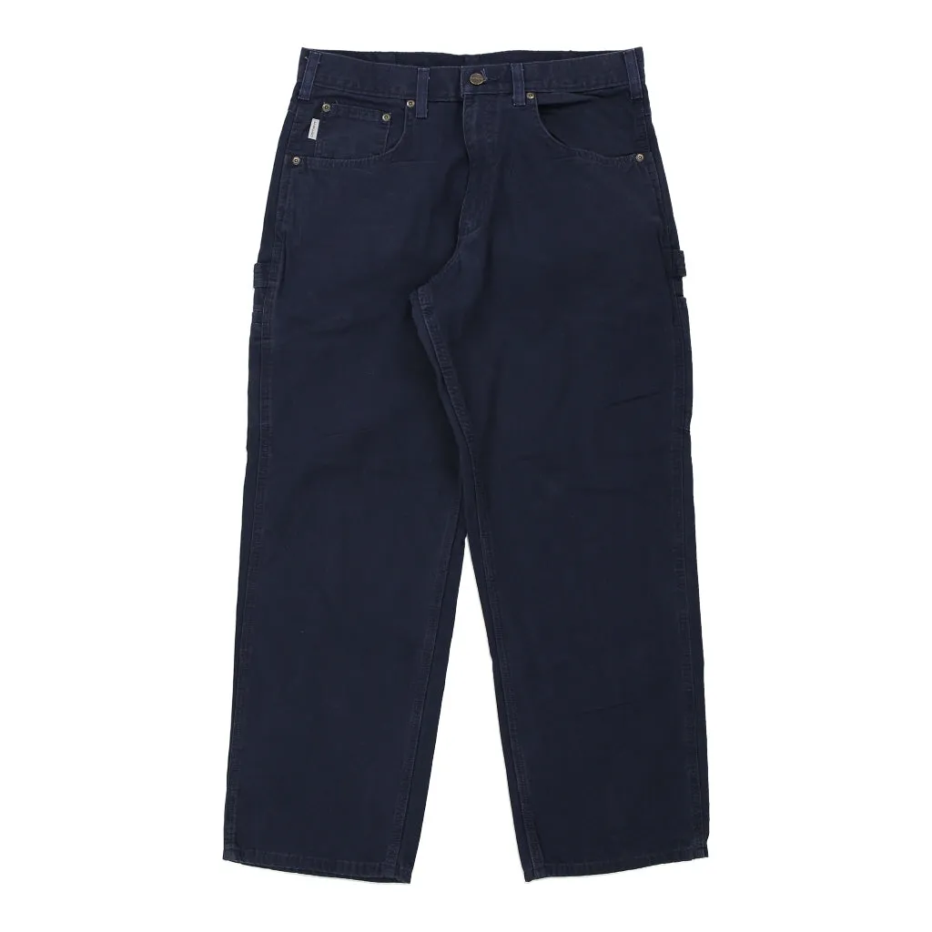 Carhartt Carpenter Trousers - 34W 30L Navy Cotton