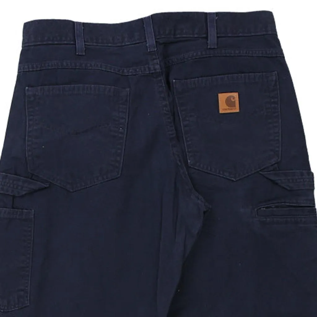 Carhartt Carpenter Trousers - 34W 30L Navy Cotton