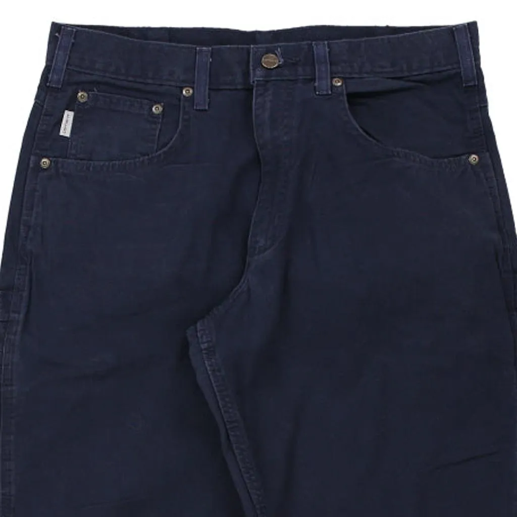 Carhartt Carpenter Trousers - 34W 30L Navy Cotton