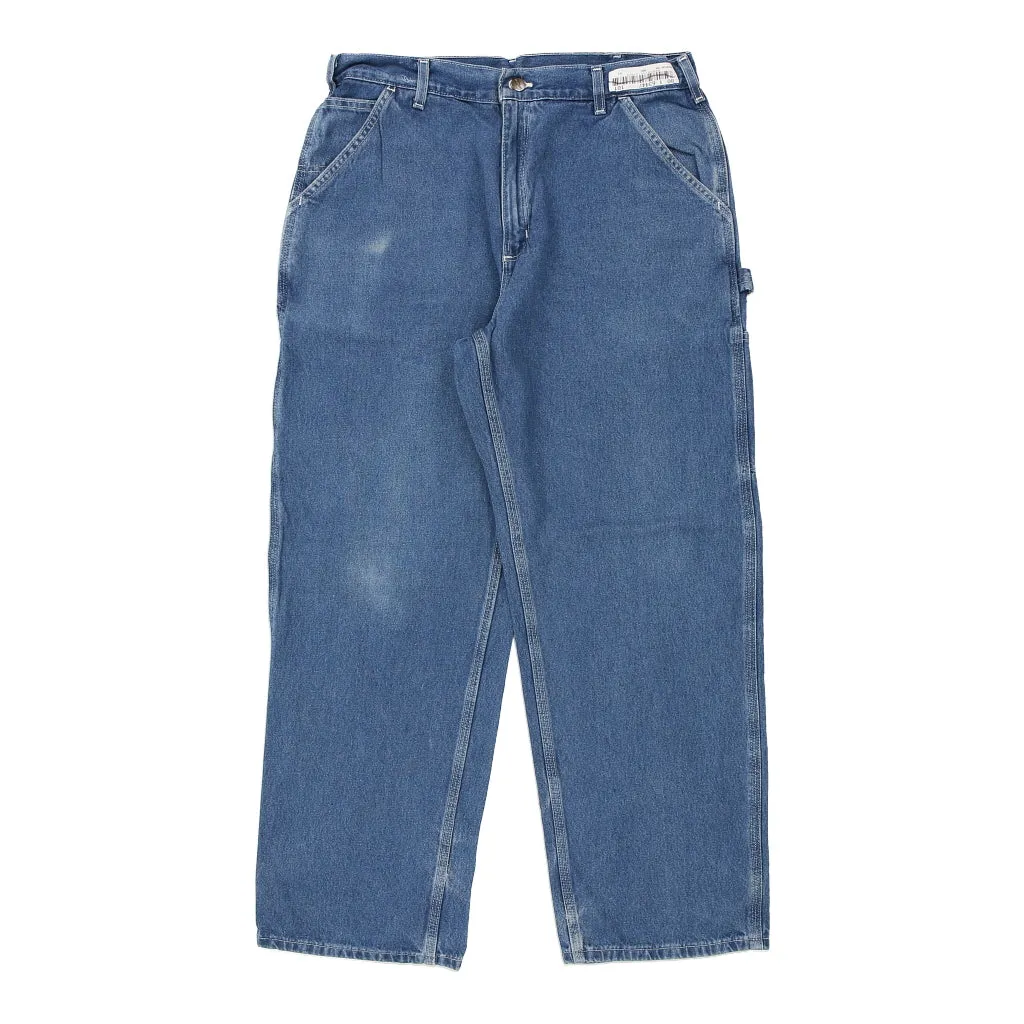 Carhartt Carpenter Trousers - 36W 30L Blue Cotton