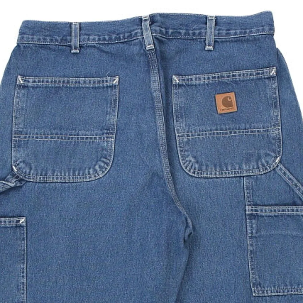 Carhartt Carpenter Trousers - 36W 30L Blue Cotton