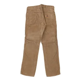 Carhartt Cord Trousers - 30W 32L Brown Cotton