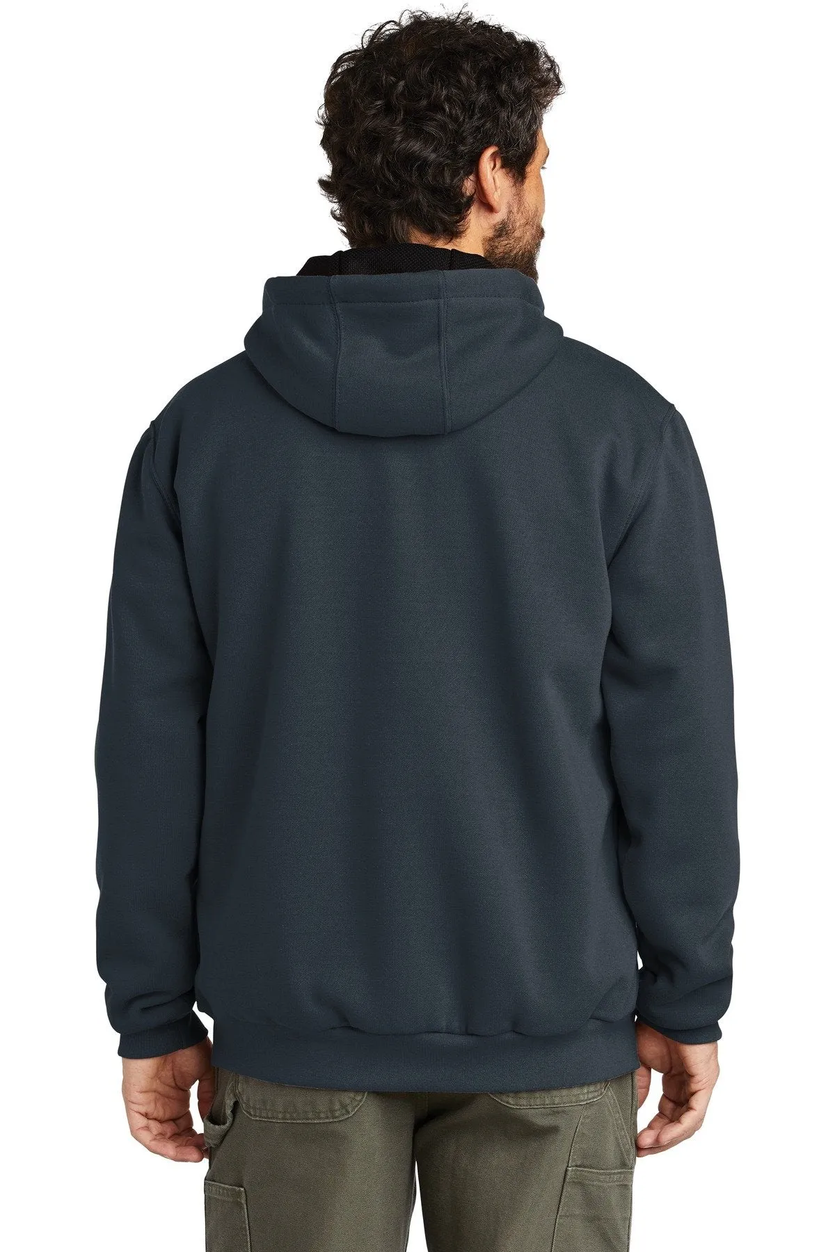 Carhartt Rain Defender Rutland Thermal-Lined Hooded Zip-Front Sweatshirt CT100632 New Navy