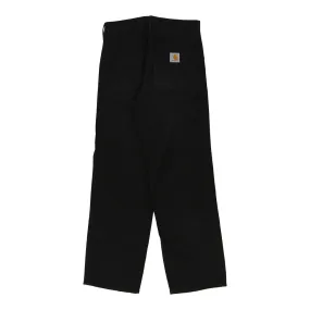 Carhartt Trousers - 30W 32L Black Cotton Blend