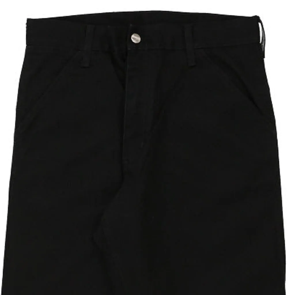 Carhartt Trousers - 30W 32L Black Cotton Blend