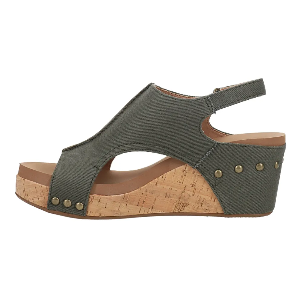 Carley Studded Wedge Sandals